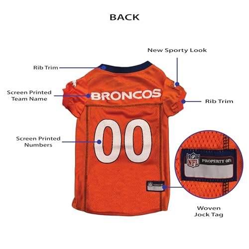 NFL Denver Broncos Dog Jersey (Denver Broncos / Large)