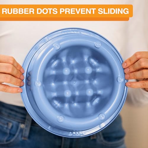 The Niner Slow Feed Bowl (Blue / 2 Cup)