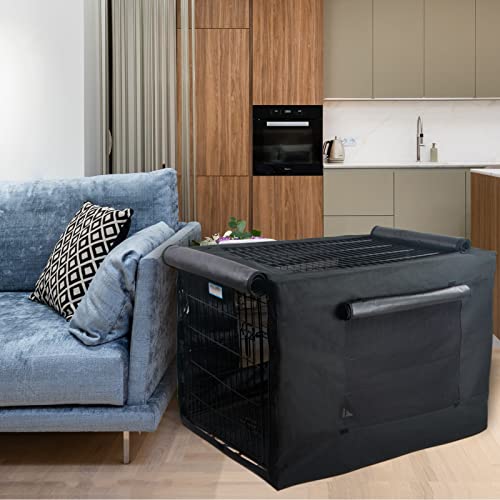 Dog Crate Cover (42.5"L x 28.0"W x 30.0"H / Black(single door))