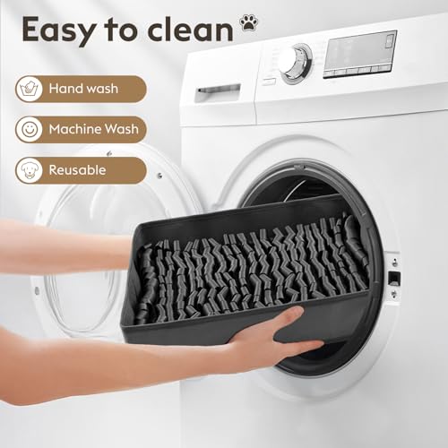 Snuffle Mat for Dogs (Black / 14"L x 12"W)
