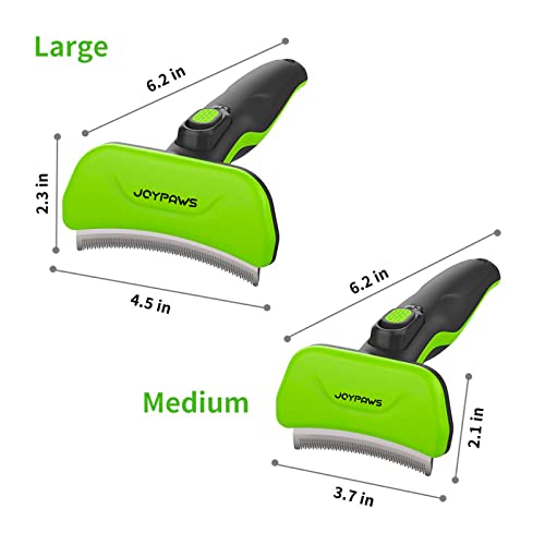 Pet Grooming Brush for Dogs and Cats (Green / Large)