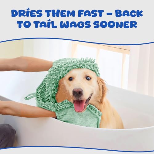 Dog Towel for Drying Dogs (Green)