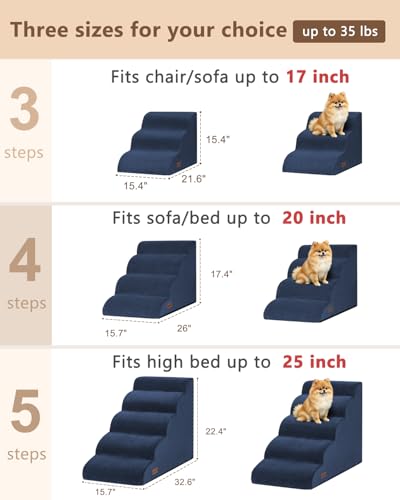Dog Steps for Bed or Couch (Blue)