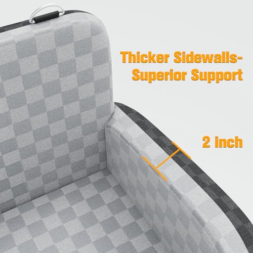 Waterproof Dog Car Seat for Small Medium Dogs (Gray / Medium)