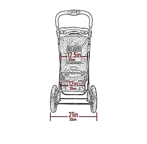 No Zip AT3 Pet Stroller for Cats (Sea Side)