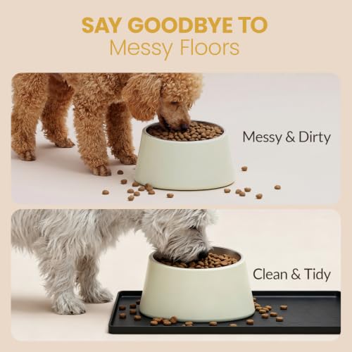 Silicone Pet Feeding Mat (Black / 22"L x 14"W)