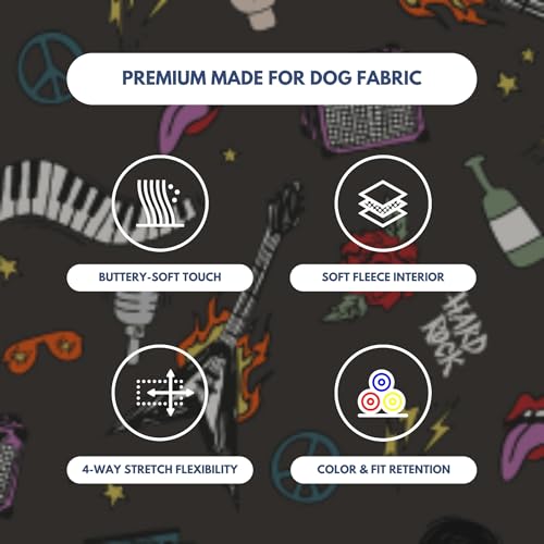 Dog Hoodie Buttery (Rock and Roll / XX-Large)