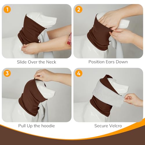 Dog Calming Hoodie for Anxiety Relief (Brown / S)