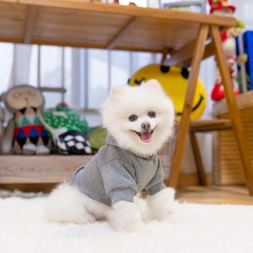 Dog Hoodie for Large Medium Small Dogs (Grey / Small/Medium)