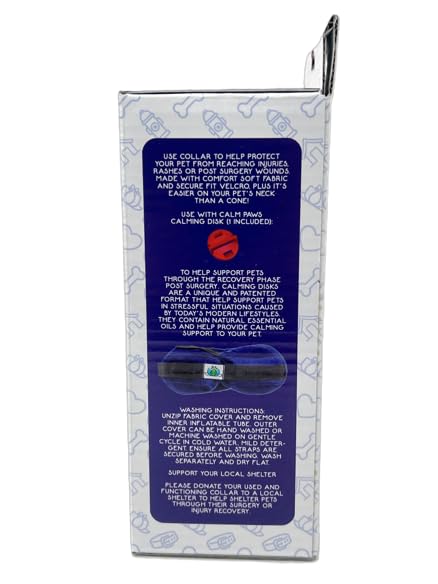 Calm Paws Protective Inflatable Collar Large w (Large)