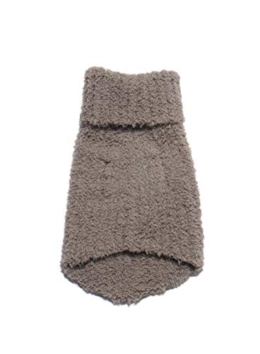 CozyChic Ribbed Pet Sweater (Small / Warm Gray)