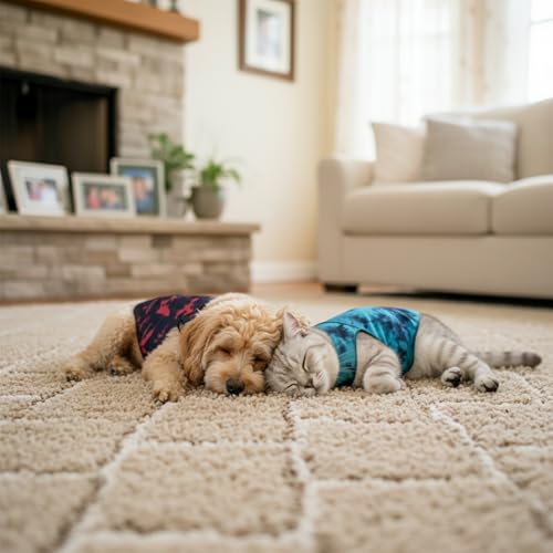 Dog & Cat Surgery Recovery Suit and Anxiety Wrap (XS / Tie-Dye LH)
