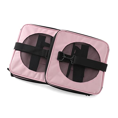 Soft Sided Pet Carrier for Cats Small Dogs of 15 Lbs Medium Pink (19.3"L x 11.3"W x 11.3"H / New-Pink)