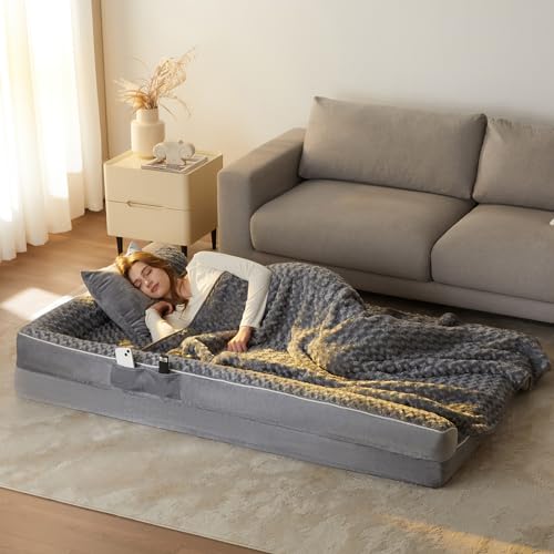 Orthopedic Washable Dog Bed (Gray / 71.0"l x 46.0"w x 7.5"th)