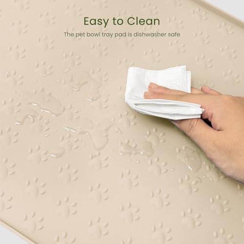 Dog Food Mat Anti (31.8" x 16" / Beige)