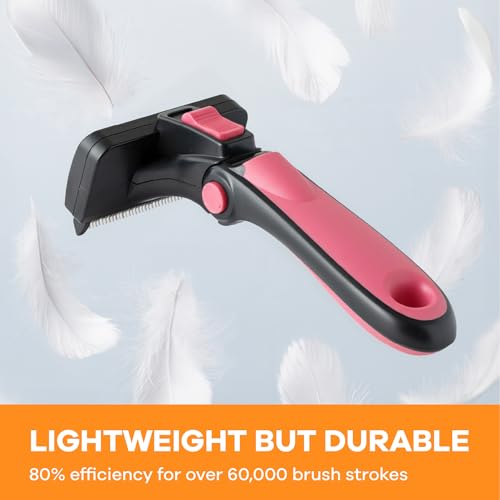 Deshedding Dog Brush for Short (pink / Small)
