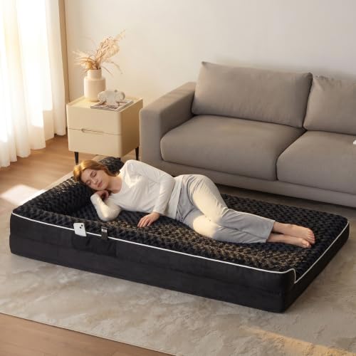 Orthopedic Washable Dog Bed (Black / 61.0"l x 43.0"w x 7.5"th)