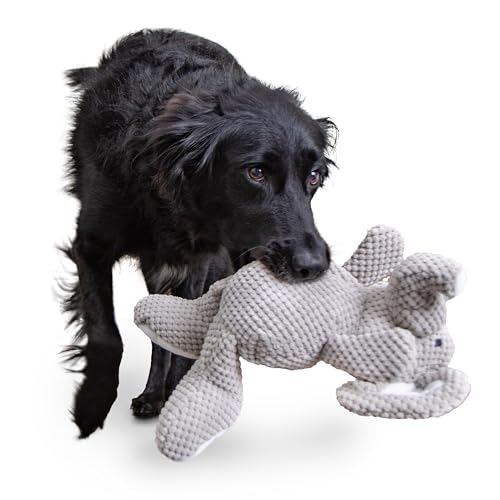 Checkers Elephant Tough Plush Toy with Chew Guard Technology (Checkers - Elephant (Gray) / Large)