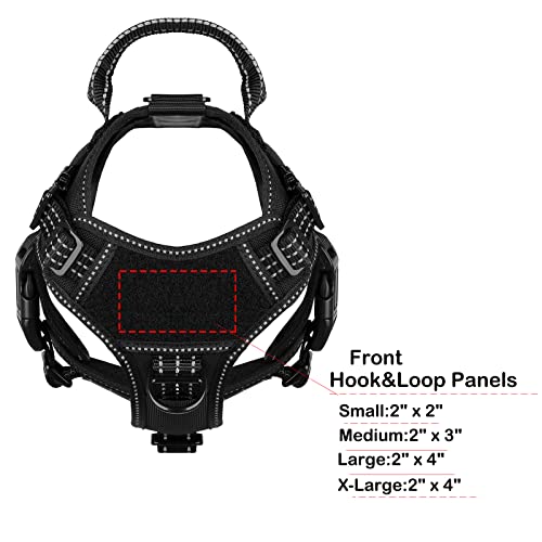 Tactical Dog Harness for Small Dogs (Small (Pack of 1) / Black)