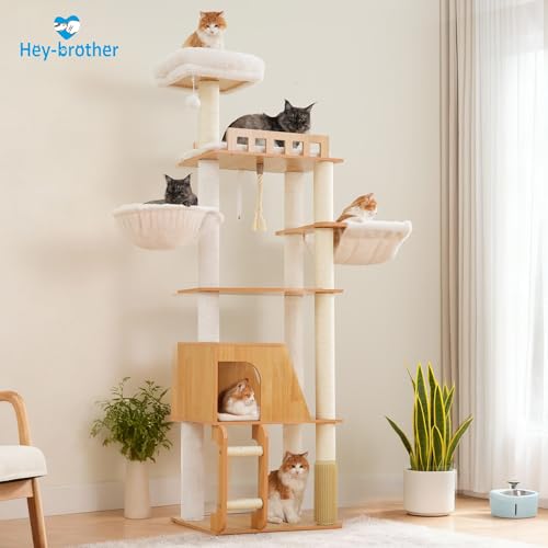Wooden Cat Tree (Walnut)