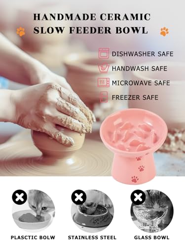 6 Inch Slow Feeder Bowl (Pink)