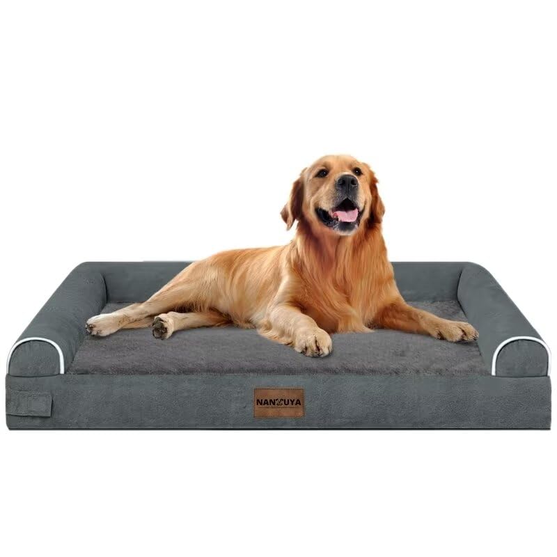 Orthopedic Dog Bed for X (Dark Grey / 40.0"L x 32.0"W x 6.5"Th)