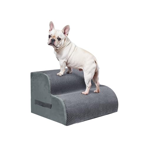 2 Step Pet Stairs for High Beds & Sofas (Grey / 2-step 11.8"H)