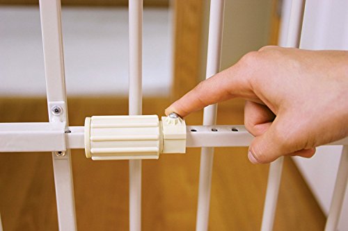 Carlson 32" Extra Tall Dog Gate with Small Pet Door (32" Tall, 22-38" Wide)