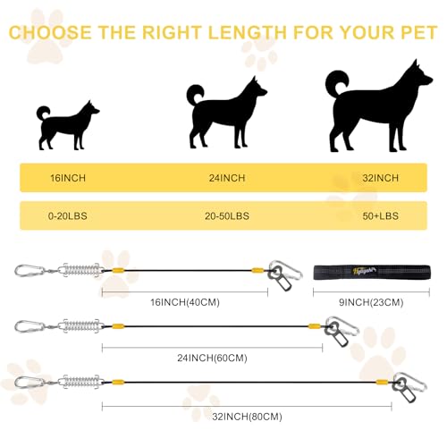 Dog Seat Belt Harness for Car (24 inch/60CM)
