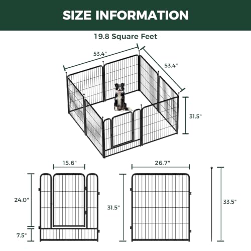 Rollick Dog Playpen (Black / 32"H)