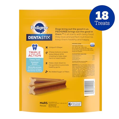 Dentastix Large Breed Dental Dog Treats (18 Count (Pack of 1))