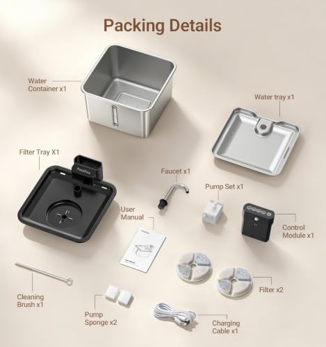 Wireless Cat Water Fountain (Silver)