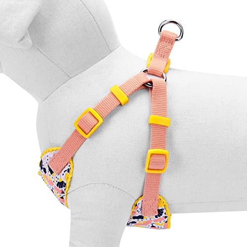 Soft & Comfy Made Well Blooming Floral No Pull Mesh Dog Harness Vest in Creamy White ((17.5" - 21") Chest Girth (Pack of 1) / Creamy White)