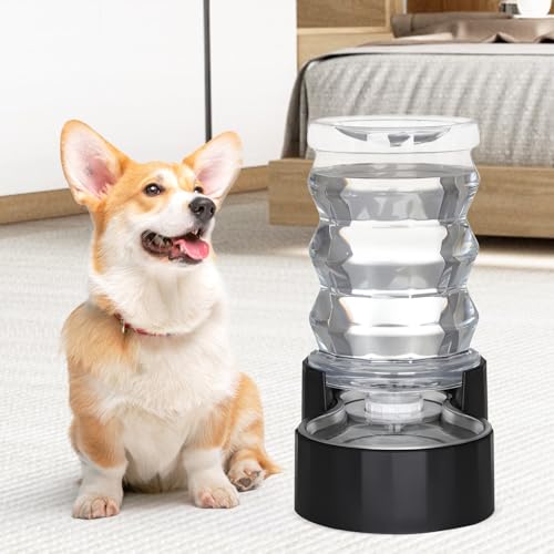 7L Dog Water Bowl Dispenser (7L / Dark Black)