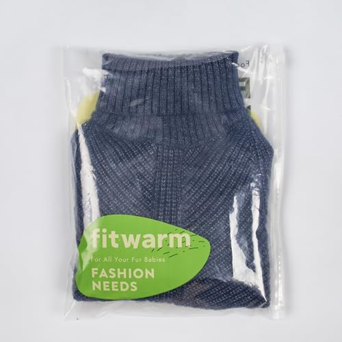 Turtleneck Knit Dog Sweater (XX-Large / Navy Blue)
