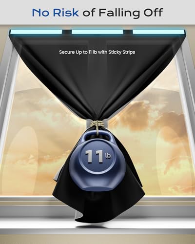 Blackout Curtains for Bedroom (Black / 43"W x 72"H)