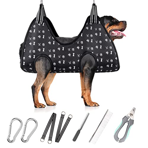 Pet Dog Grooming Hammock Harness for Nail Trimming