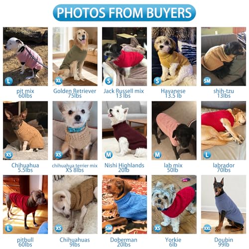 Turtleneck Dog Sweater (X-Small / Light Purple)