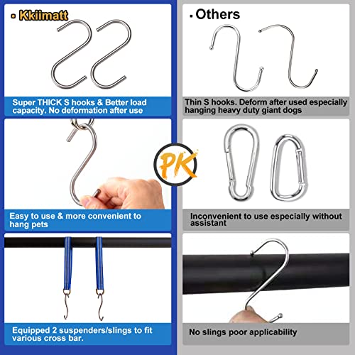 10 in 1 Dog Pet Grooming Hammock Harness with Nail Clippers (S/Under 30 lb / Blue)