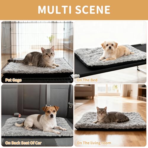 Self Warming Cat Bed Indoor (21x15.7 IN / Grey)