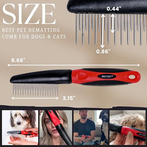Poodle Comb with Rotating Teeth (Rotating Comb)