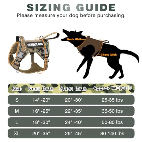 Tactical Dog Harness (Medium / Forest Camo)