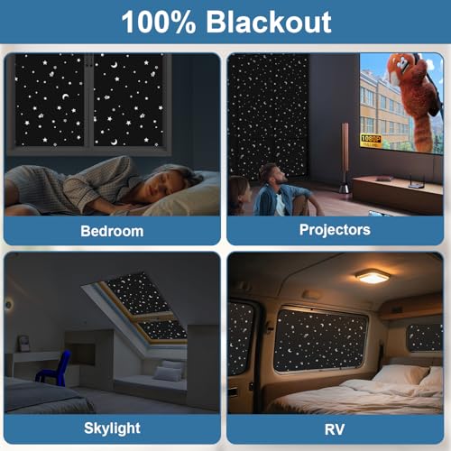 Blackout Curtains (Star / 57"W x 118"H)