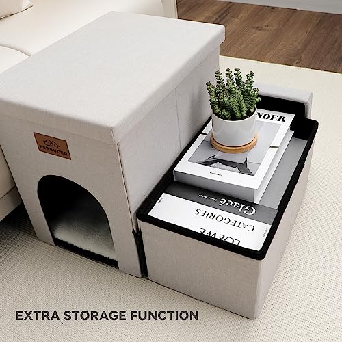 Dog Stairs with Storage (Beige With Condo / 2)