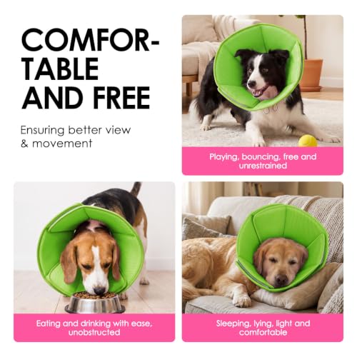 Soft Dog Cone Collar (Green / Small)