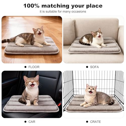 Dog Crate Pad (XS(18"*12"*1.5") / New-Light Brown-1pc)