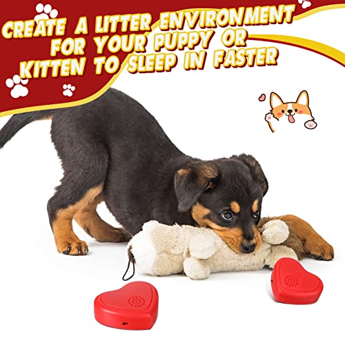 4 Pcs Heartbeat Replacement Puppy Soother Heartbeat Simulator for Dogs Pet