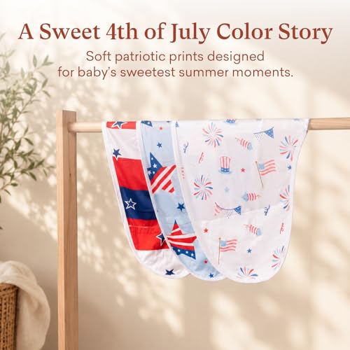 Adjustable Swaddle Wrap for Newborn (Usa Flag / Small)