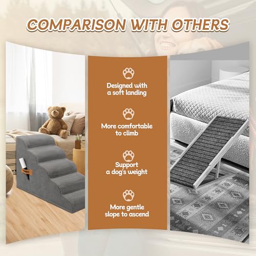 Dog Stairs Ramp for High Beds Couches