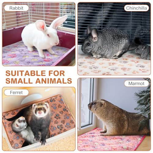 4 Pack Self Heating Cat Bed Cat Self Warming Pad with Removable Cover Extra Warm Thermal Pet Pad Washable Pet Crate Mat Anti Slip Kennel for Indoor Outdoor Pets (16 x 20 Inches)
